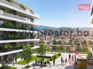 Luxury studio apartments with beautifull view on Sarajevo in exclusive „Park Residence“ complex. Available apartments for 36 sqm to 43 sqm.