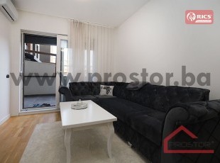 Furnished two-bedroom apartment in a great location in Stup/Bulevar. The apartment is available from 01.08.