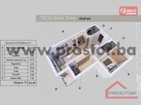 9 Tlocrt Stana 63,49m2 