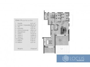 NOVOGRADNJA BREKA! Ekskluzivni penthouse stanovi površine 126,12 – 171,23 m2 u kvalitetnoj manjoj stambenoj zgradi u izgradnji na atraktivnoj lokaciji u ul. Himze Polovine, Centar
