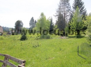 A spacious and sunny parcel of land, registered area of ​​1,253sqm in a beautiful environment in an attractive location next to the entrance to the Ravna Planina Ski Center