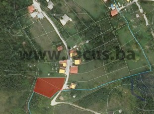 Sunny plot with a view of the city, suitable for the construction of one or more buildings, surface area 1,875sqm in an accessible location, Kobilja glava, Vogošća