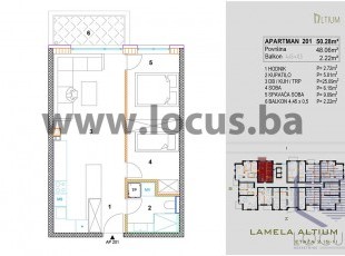 NEWLY BUILT CENTER! Two-room apartments with a balcony with favorable floors and a good layout