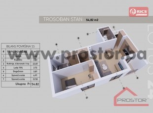 NOVOGRADNJA LOTUS 24, NEDŽARIĆI! Prekrasan trosobni stan od 54,82m2 sa balkonom i otvorenim pogledom u modernoj stambeno-poslovnoj zgradi na atraktivnoj lokaciji – savršen izbor za vaš novi dom! Iskoristite popuste do 5%!