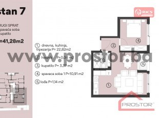 NOVOGRADNJA CITY LIFE, SKENDERIJAI! Dvosoban stan s lođom i idealne spratnosti i istočne orjentacije u novom stambenom objektu u izgradnji