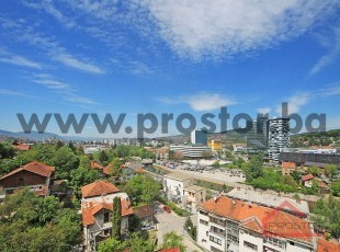 Bright 97 sq.m two bedroom penthouse apartment with a beautiful view and 76 sqm private roof terrace, Skenderija Sarajevo.