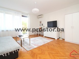 Furnished adapted one bedroom apartment with two balconies near Zoo center at Grbavica - RENTED!